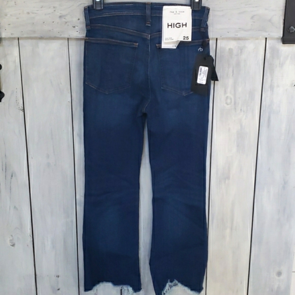 Rag & Bone Nina High-Rise Ankle Flare Jeans Weekends Size 25 NEW - Picture 5 of 17